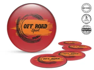 Wheel Emblems Logo Tuning Domed Sport Style